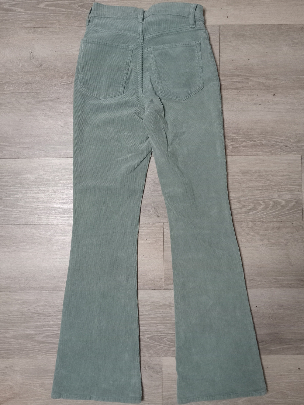 Lucky Brand Light Sage Corduroy Pants with Interior Care Label